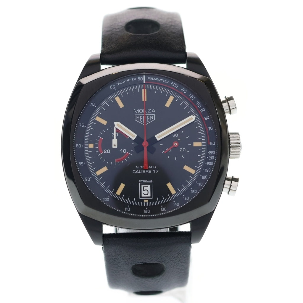 TAG HEUER(タグホイヤー) モンツァ キャリバー17 40周年記念モデル 黒文字盤 自動巻き Ti×革/AT CR2080