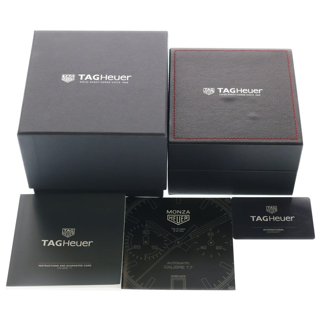TAG HEUER(タグホイヤー) モンツァ キャリバー17 40周年記念モデル 黒文字盤 自動巻き Ti×革/AT CR2080