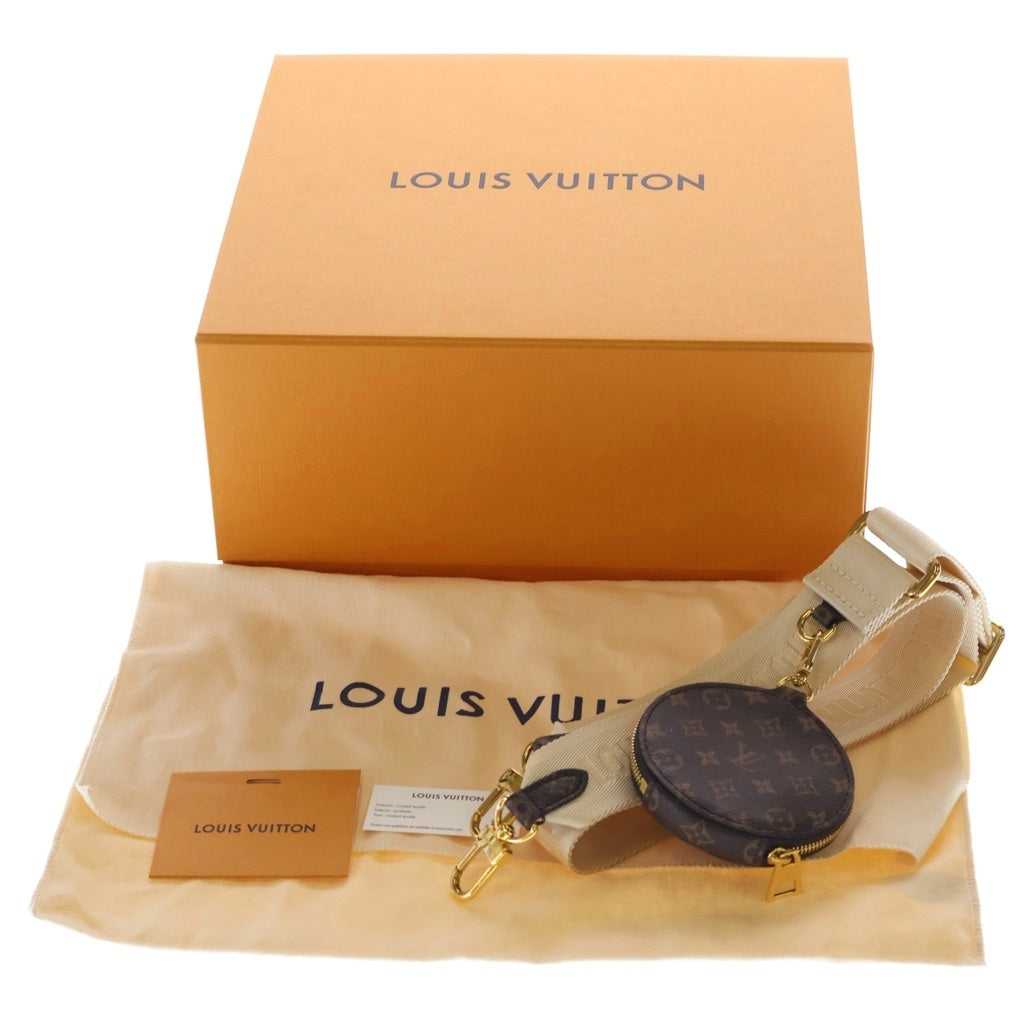 LOUIS VUITTON(ルイヴィトン) モノグラムジャイアントリバース オンザゴーPM 2WAYバッグ ハンドバッグ ショルダーバッグ ブラウン レザー×PVC M46373 ゴールド金具 レディース