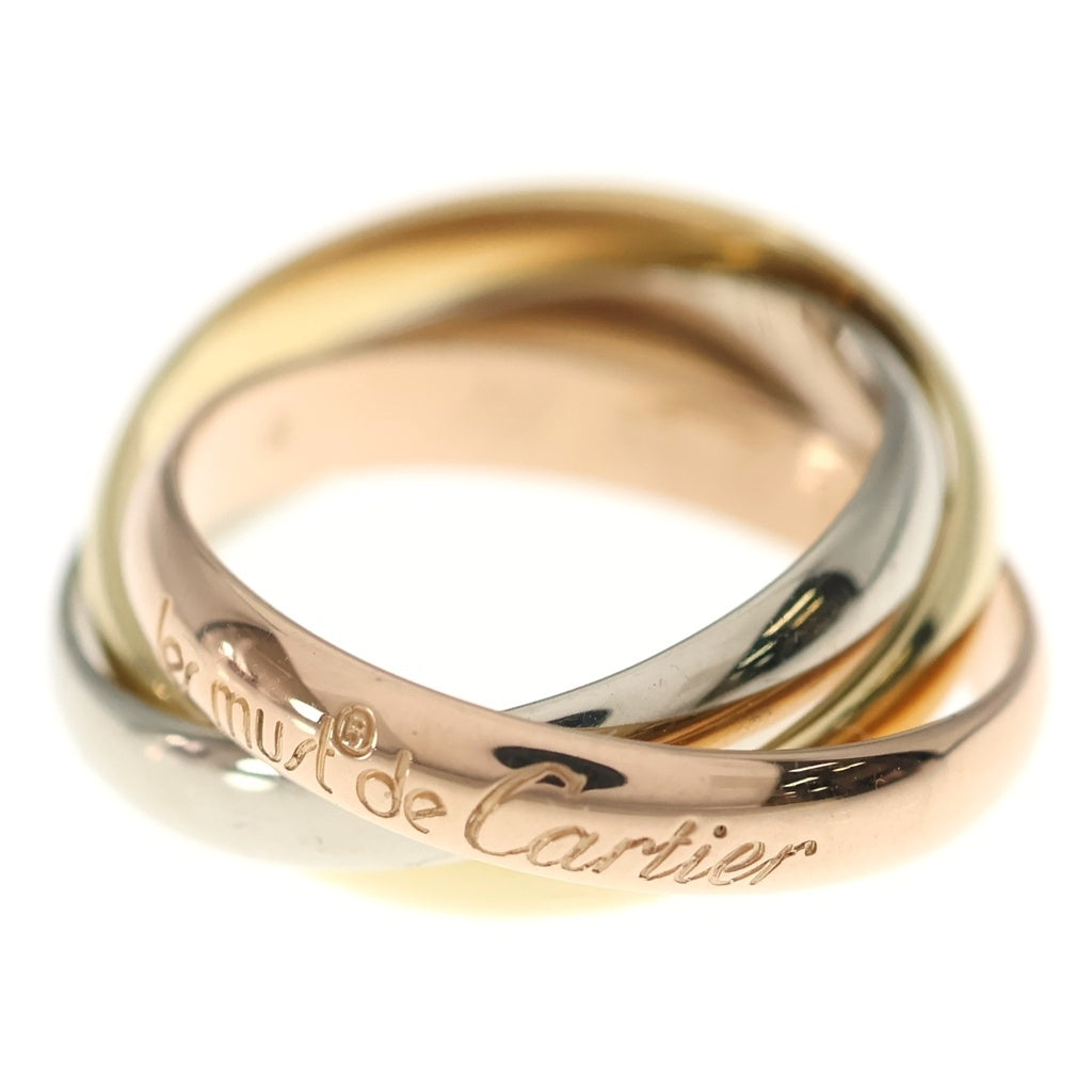 Cartier(カルティエ) トリニティ 750 YG PG WG スリーカラー リング イエローゴールド/ピンクゴールド/ホワイトゴールド レディース