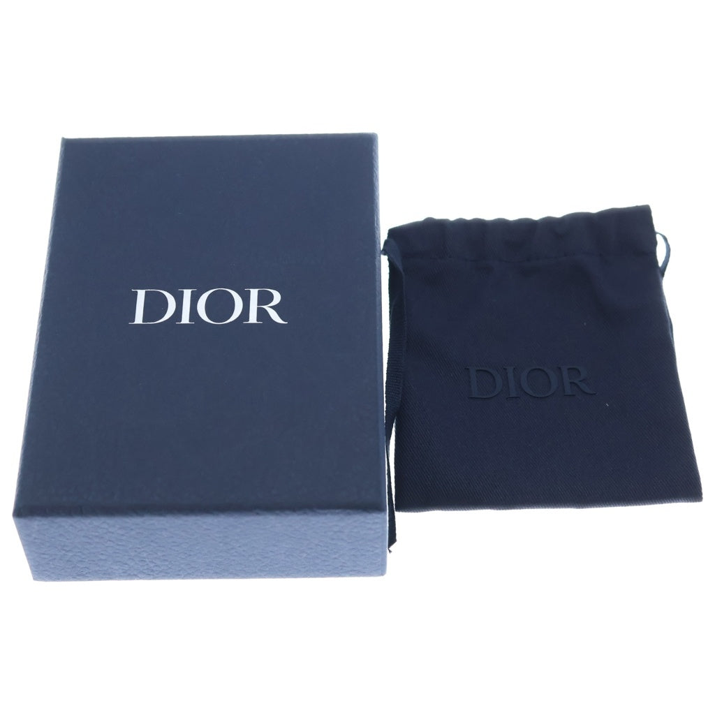 Christian Dior(クリスチャンディオール) コントラスト チェーン ブレスレット シルバー×ブラック B3088HOMMT レディース