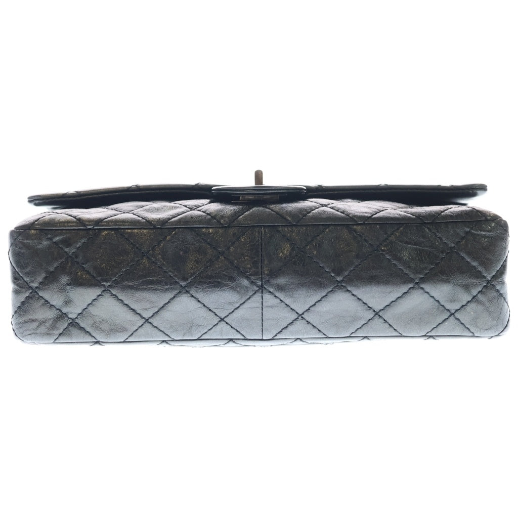 CHANEL(シャネル) マトラッセ 2.55 マドモアゼル チェーンショルダーバッグ ハンドバッグ ブラック カーフスキン シルバー金具 レディース