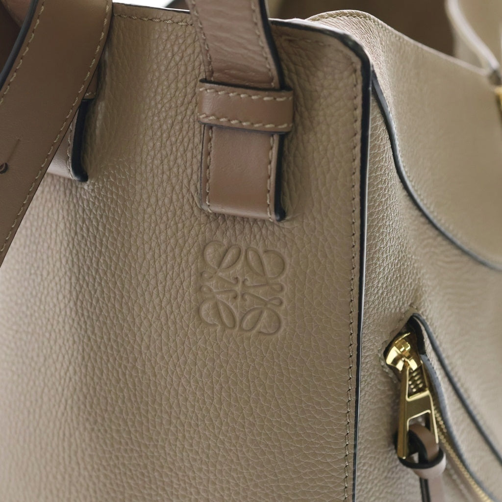 LOEWE(ロエベ) ハンモック スモール ショルダーバッグ ベージュ ブラウン レザー ゴールド金具 レディース
