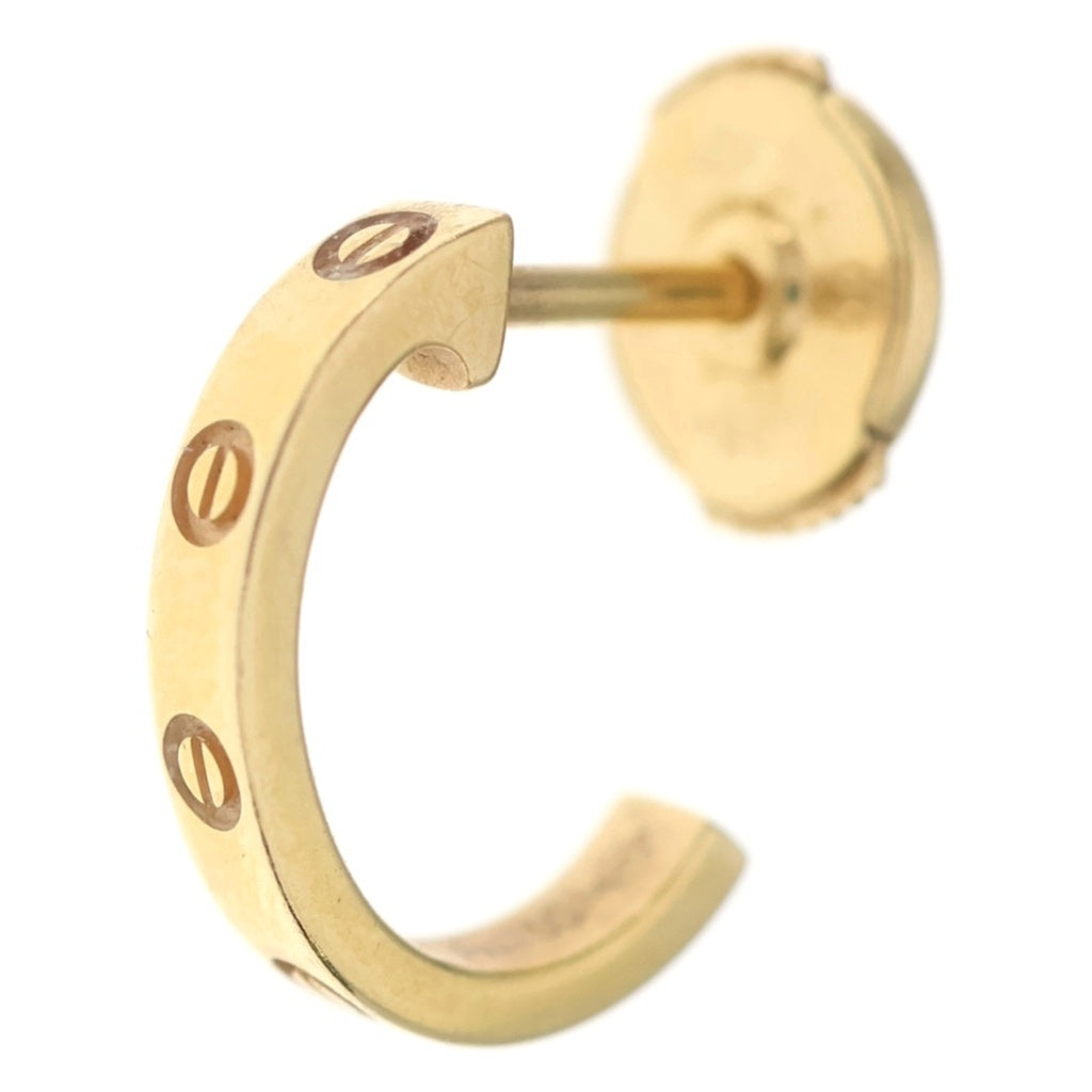 Cartier(カルティエ) ミニラブ フープピアス イエローゴールド Au750YG レディース