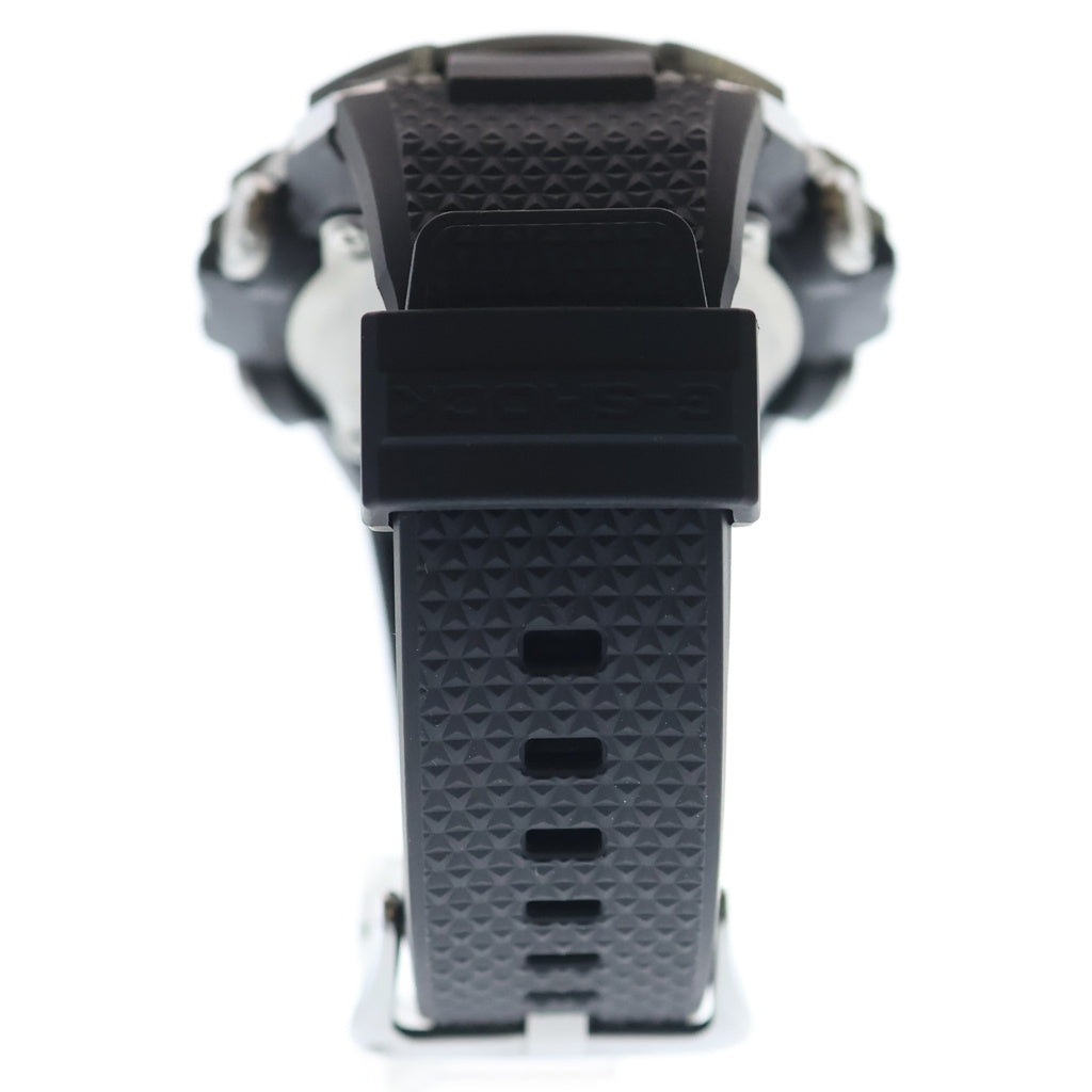 CASIO(カシオ) Gショック G-STEEL 黒文字盤 Bluetooth対応 ソーラー ラバー ブラック/シルバー GST-B400-1AJF