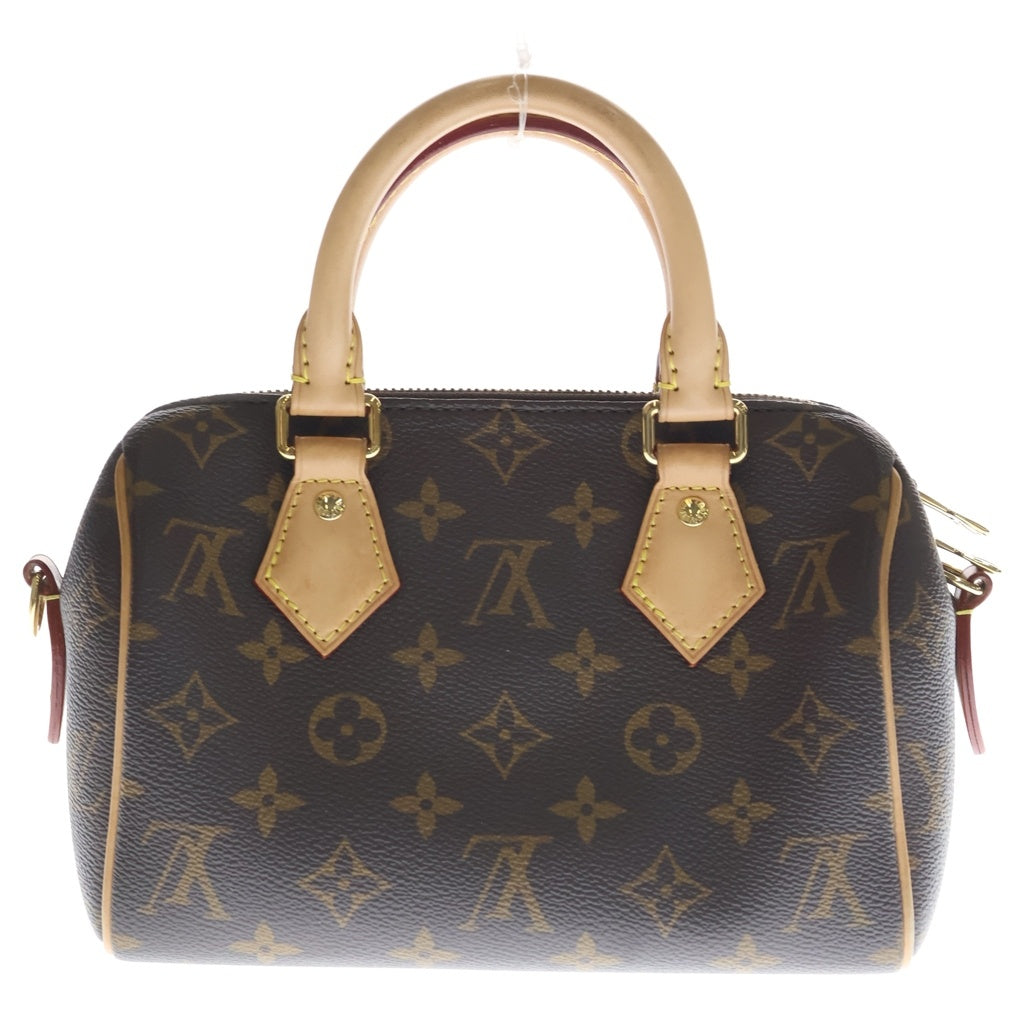 LOUIS VUITTON(ルイヴィトン) スピーディ バンドリエール20 2WAYバッグ ミニボストンバッグ ハンドバッグ ブラウン レザー×PVC M46594 ゴールド金具 レディース