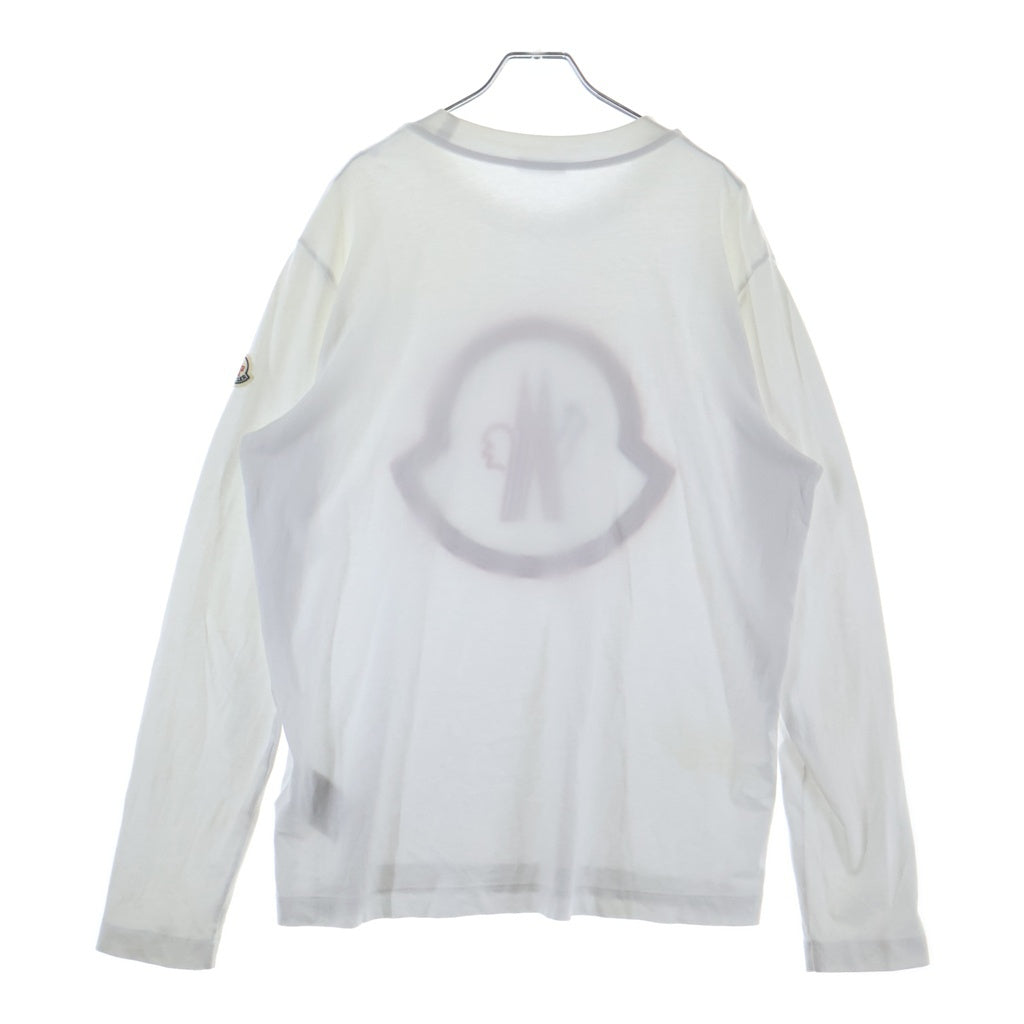 MONCLER(モンクレール) T-SHIRT MANICA LUNGA ロゴ ロングTシャツ ホワイト H10918D00005
