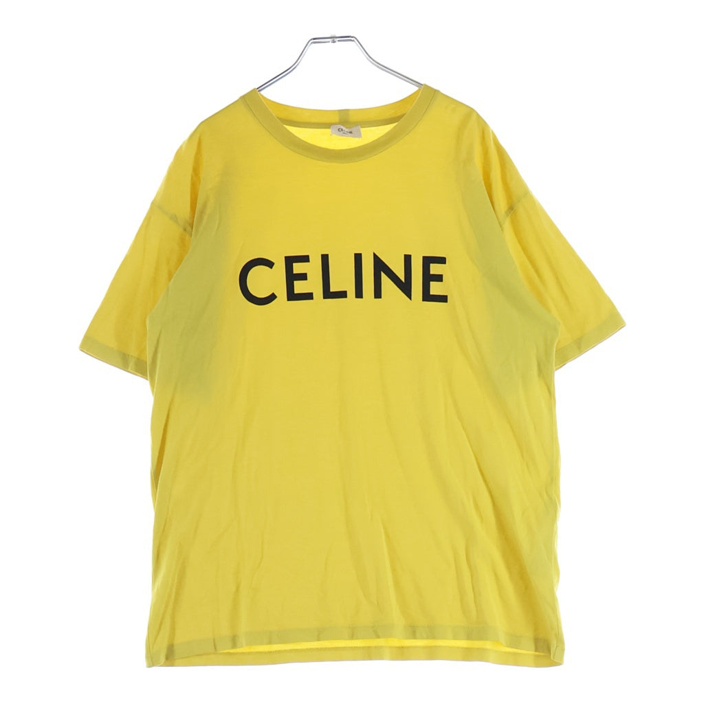 CELINE(セリーヌ) ロゴ Tシャツ イエロー #S