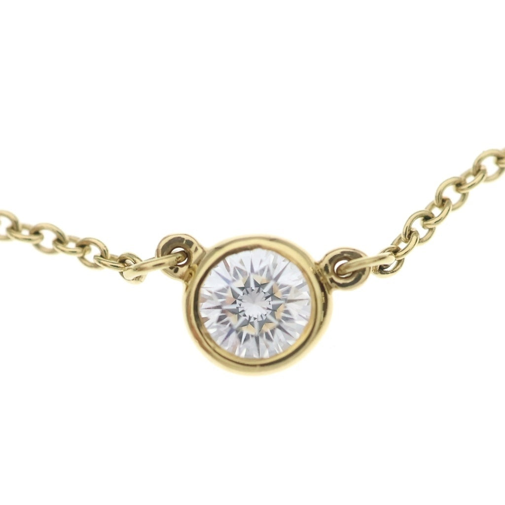 TIFFANY & Co.(ティファニー) エルサペレッティ バイザヤード 3Pダイヤモンド Au750 K18YG ネックレス イエローゴールド レディース