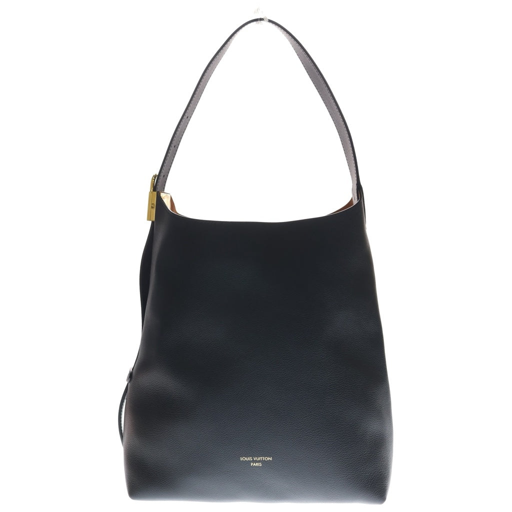LOUIS VUITTON(ルイヴィトン) ロウキー ホーボーMM トートバッグ ハンドバッグ ワンショルダーバッグ ブラック ノワール レザー M24856 ゴールド金具 レディース