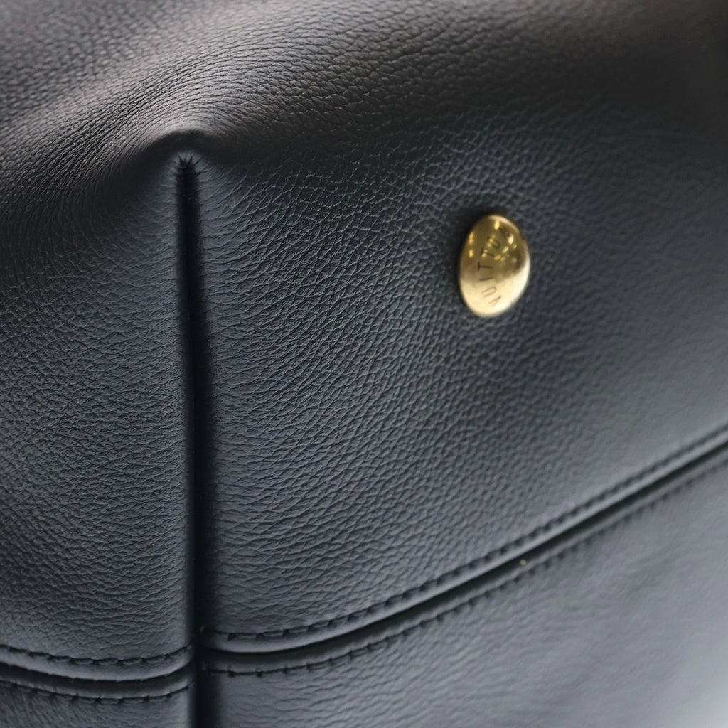 LOUIS VUITTON(ルイヴィトン) ロウキー ホーボーMM トートバッグ ハンドバッグ ワンショルダーバッグ ブラック ノワール レザー M24856 ゴールド金具 レディース