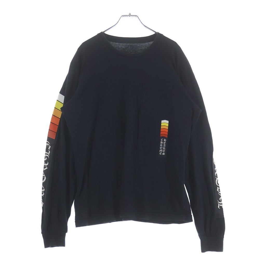 CHROME HEARTS(クロムハーツ) Neon Bar Logo Long Sleeve Tee ネオンバーロゴ ロングスリーブ Tシャツ ブラック #L