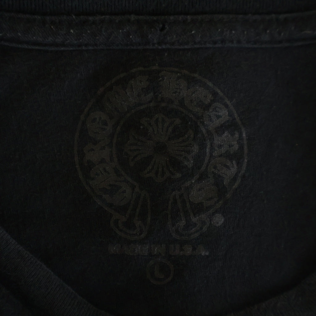 CHROME HEARTS(クロムハーツ) Neon Bar Logo Long Sleeve Tee ネオンバーロゴ ロングスリーブ Tシャツ ブラック #L