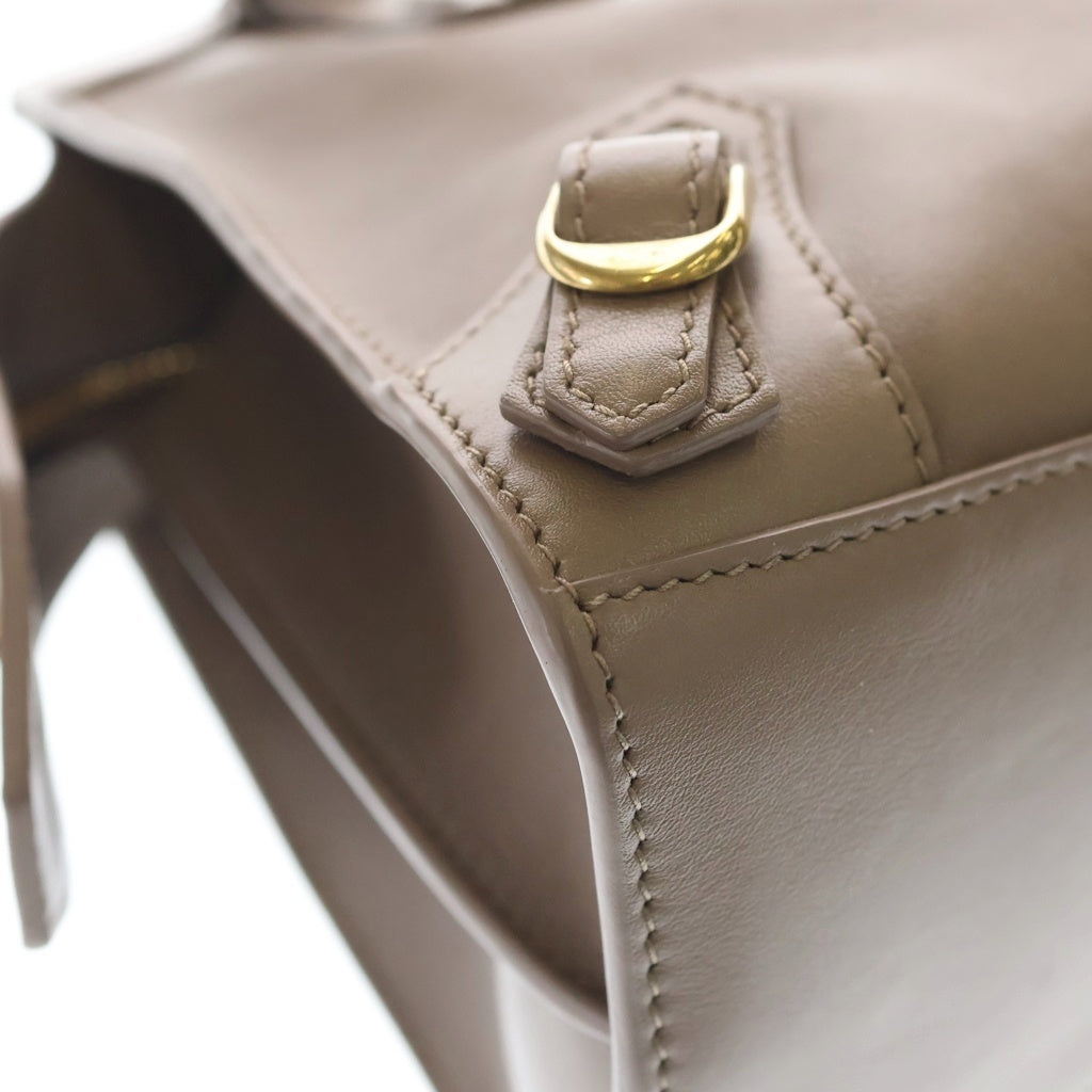 BALENCIAGA(バレンシアガ) ミニネオクラシックシティ レザー 2WAYハンドバッグ ショルダーバッグ ブラウン レザー 679231 ゴールド金具 レディース