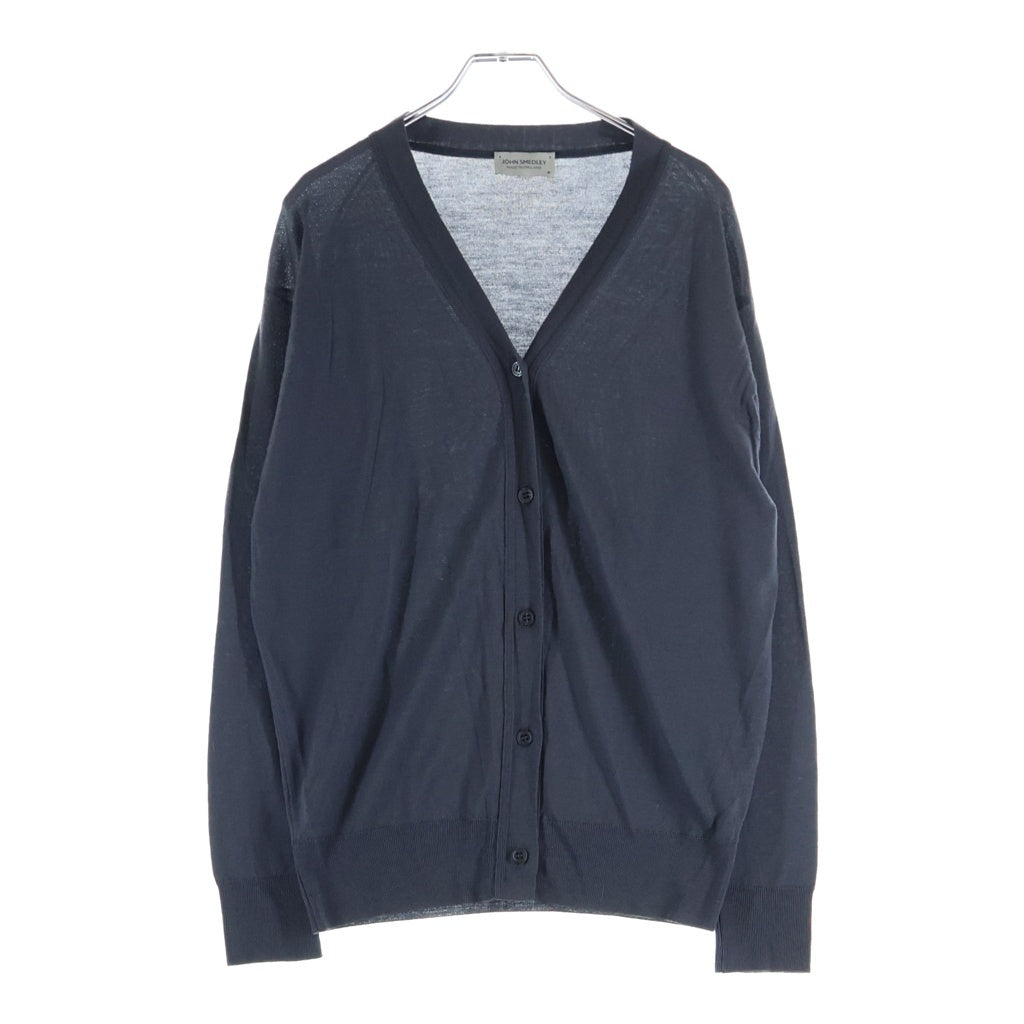 JOHN SMEDLEY(ジョンスメドレー) ウールカーディガン グレー #M レディース