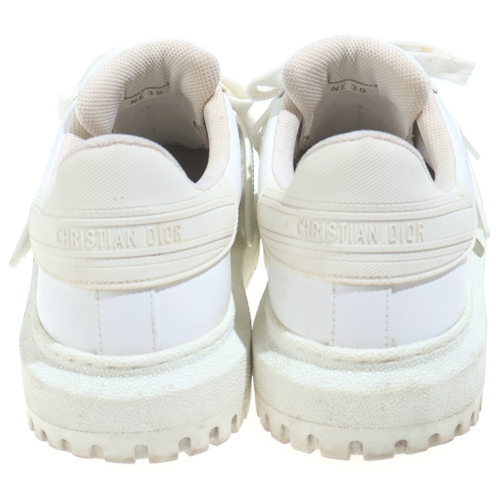 Christian Dior(クリスチャンディオール) DIOR-ID ローカットスニーカー シューズ ロゴ レザー ホワイト レディース