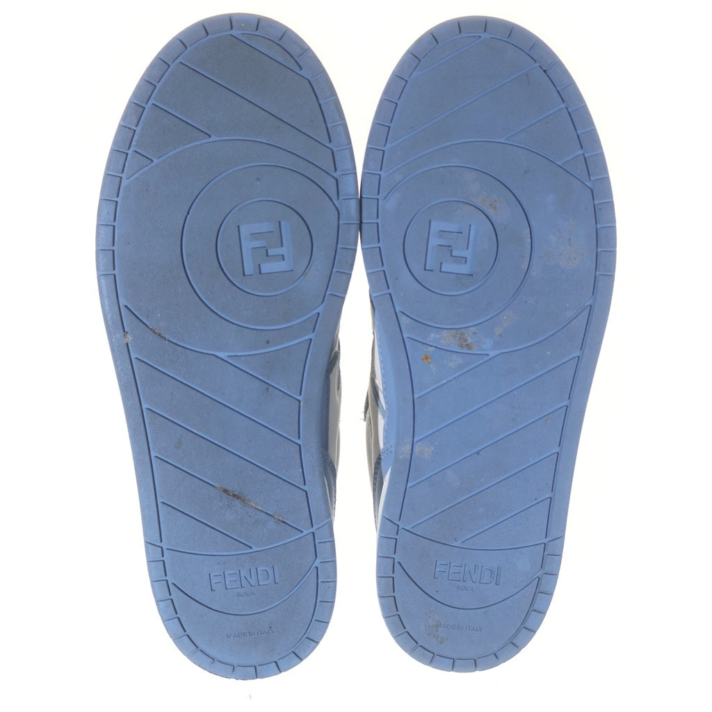 FENDI(フェンディ) ロゴローカットスニーカー ホワイト×ブルー #6 レディース