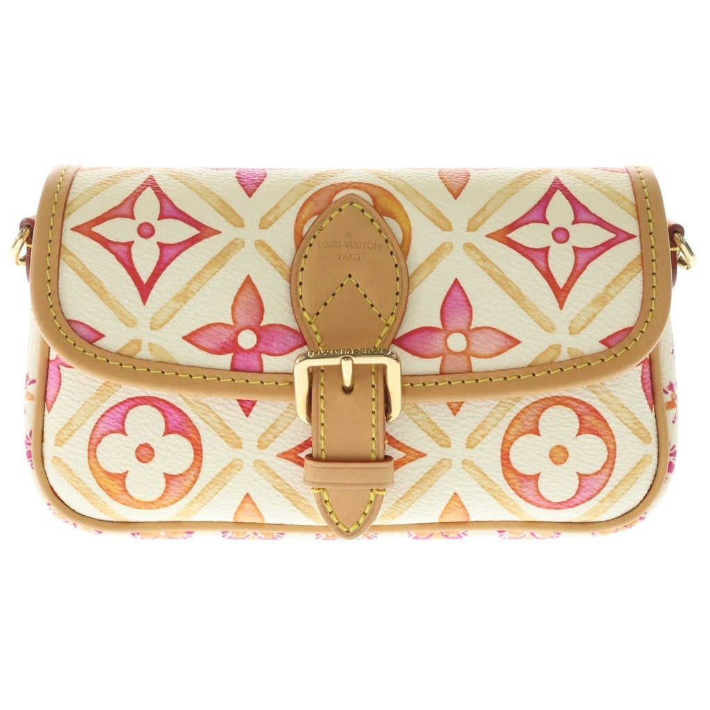 新品未使用 ルイヴィトン モノグラム ビーズカチューシャ LOUIS VUITTON(ルイヴィトン) ナノ ディアヌ PVCレザー ショルダー