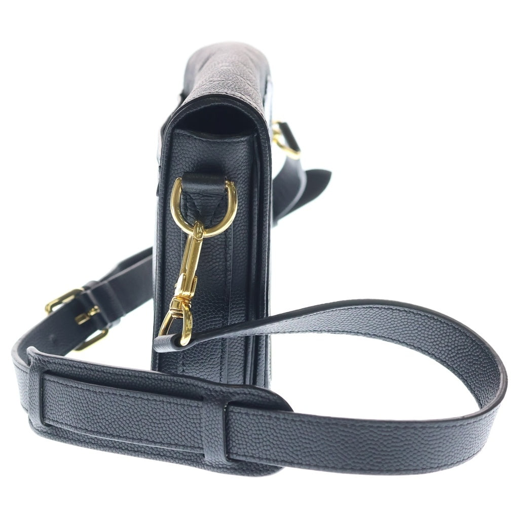 LOUIS VUITTON(ルイヴィトン) モノグラム ステュディオ メッセンジャー NBAコラボ ショルダーバッグ ブラック レザー M58498 ゴールド金具 レディース