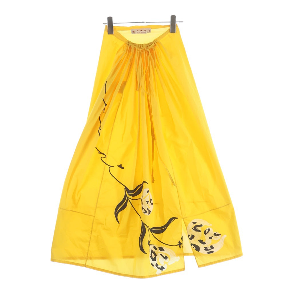 MARNI(マルニ) フラワー柄プリント スカート イエロー レディース