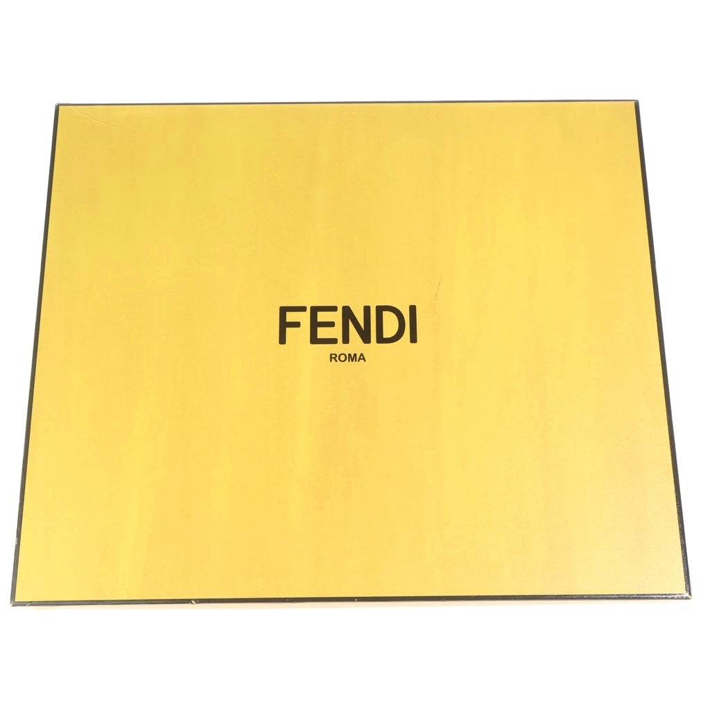 FENDI(フェンディ) Domino biker boots バイカー ロング チェルシーブーツ ズッカ柄 ブラック/ブラウン 8T8457 レディース