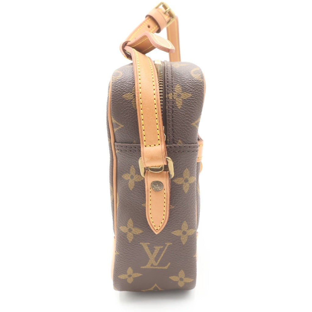 LOUIS VUITTON(ルイヴィトン) モノグラム トロカデロ ショルダーバッグ ブラウン レザー×PVC M51274 ゴールド金具 レディース