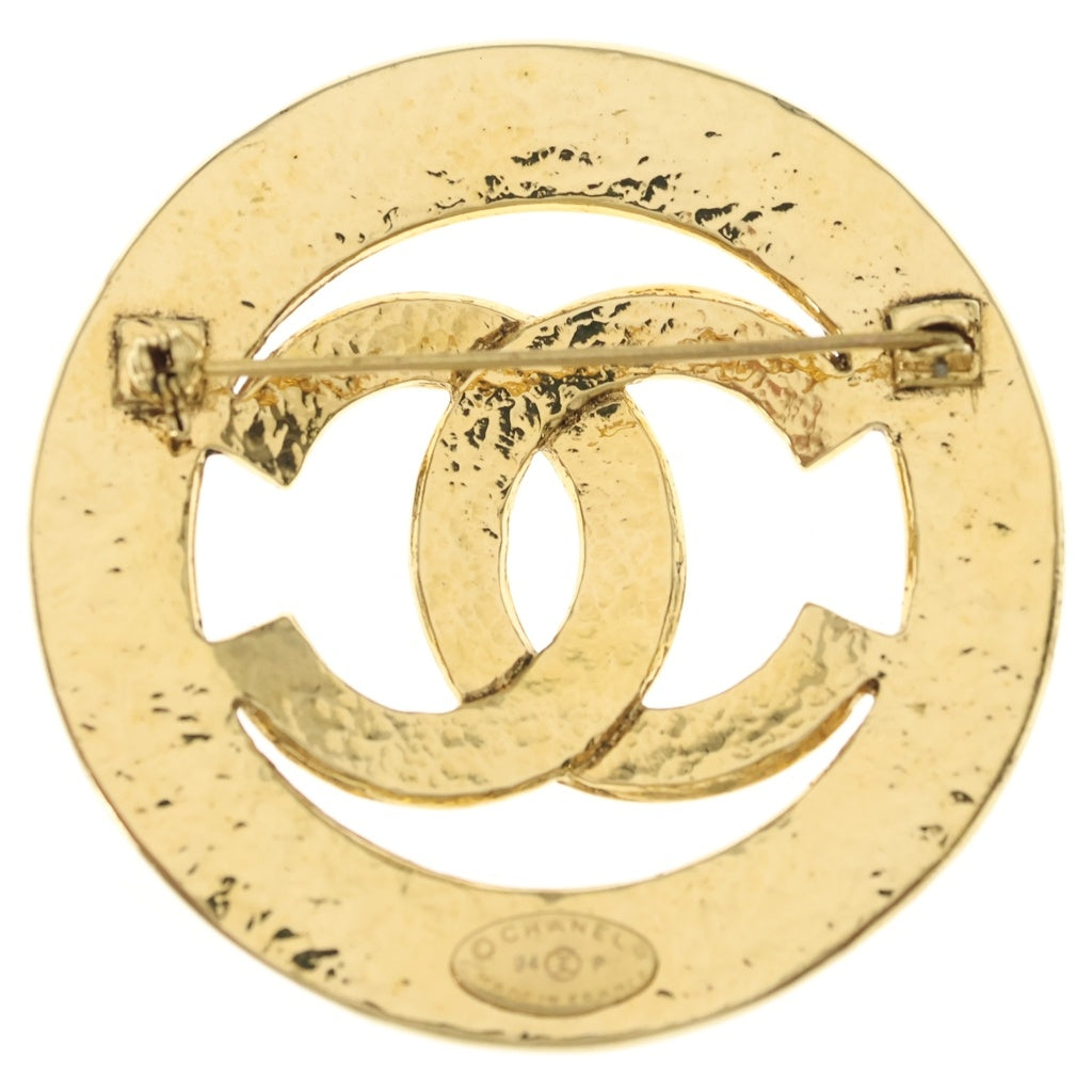 CHANEL(シャネル) ココマーク サークル ブローチ ピンバッジ ゴールド レディース