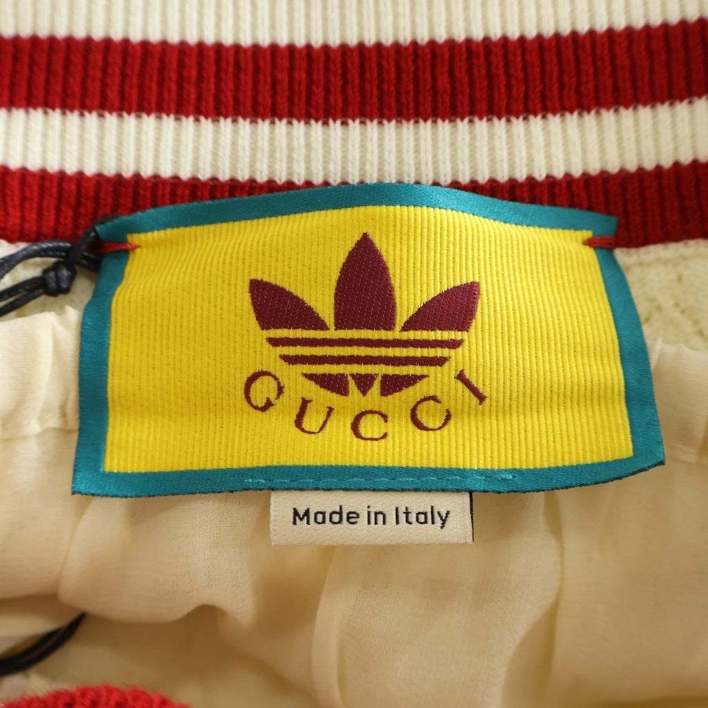 GUCCI(グッチ) ×adidas アディダス コットンニット編み プリーツスカート アイボリー 702874 レディース