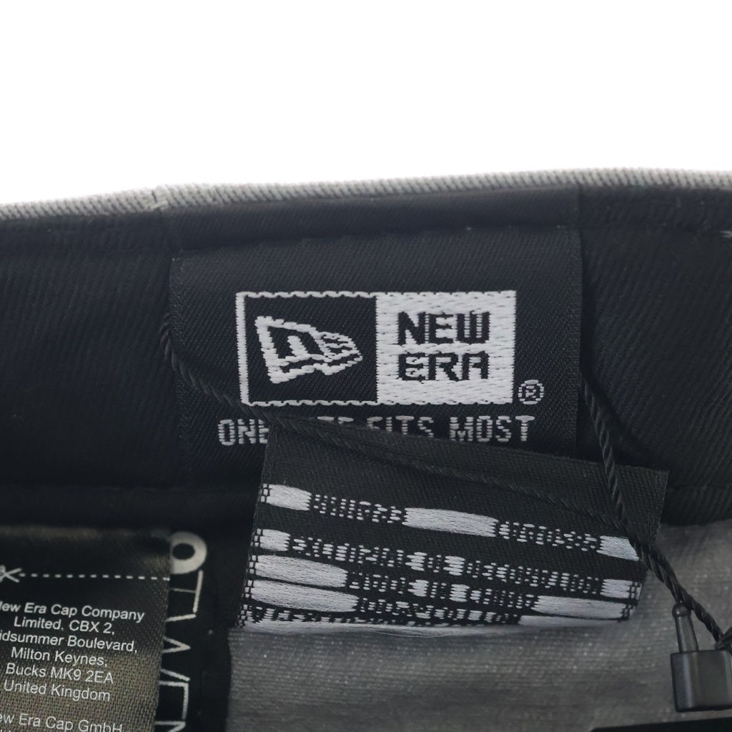 SAINT LAURENT PARIS(サンローランパリ) ×NEW ERA ニューエラ ロゴ ベースボールキャップ 帽子 コットン グレー 801524YCL36
