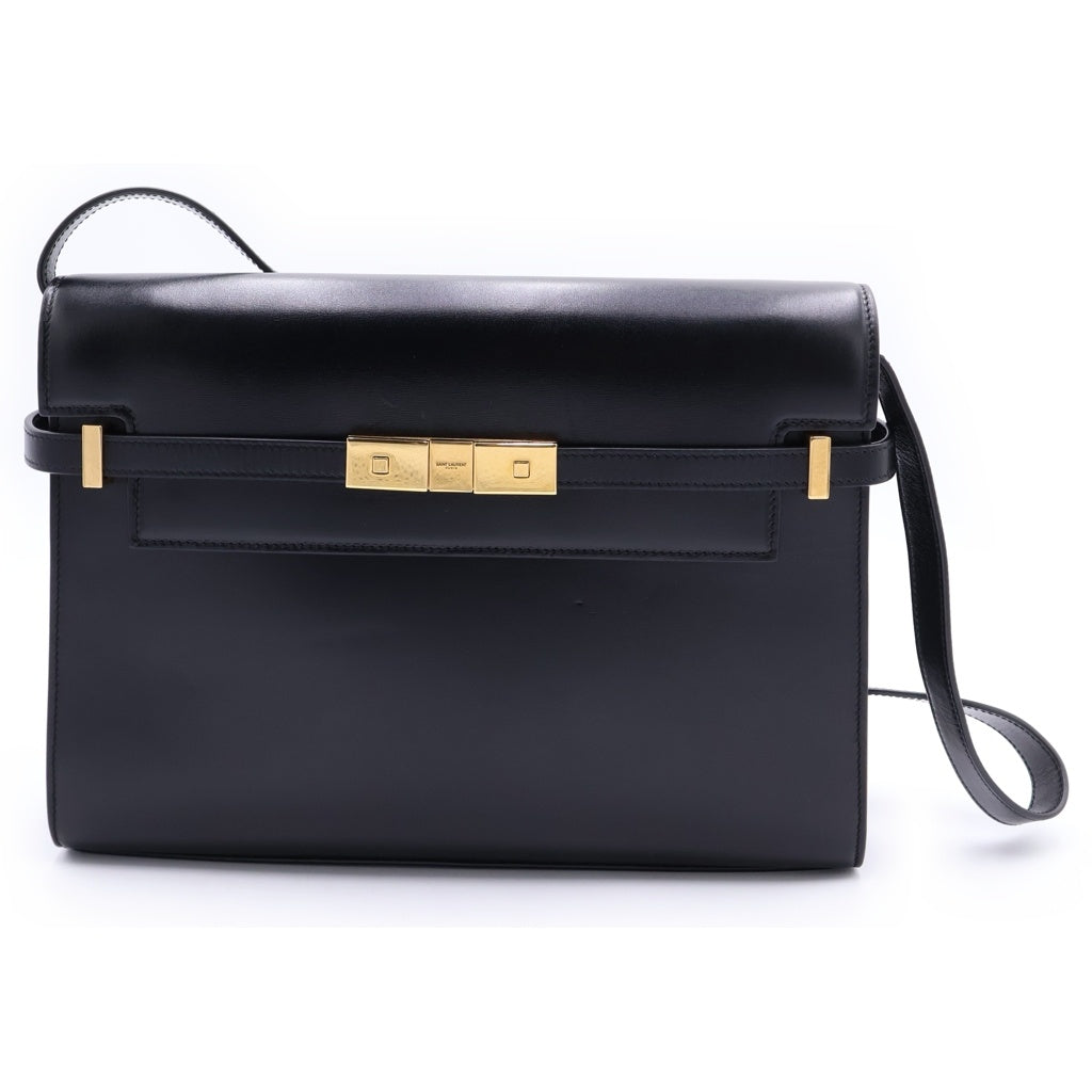 SAINT LAURENT PARIS(サンローランパリ) マンハッタン ショルダーバッグ ブラック レザー 579271 袋 レディース