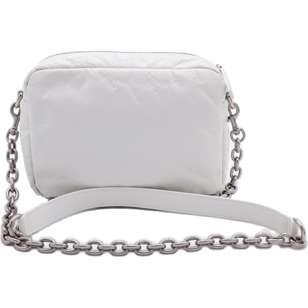 BALENCIAGA(バレンシアガ) モナコ チェーンショルダーバッグ レザー BBロゴ ホワイト 806459 レディース