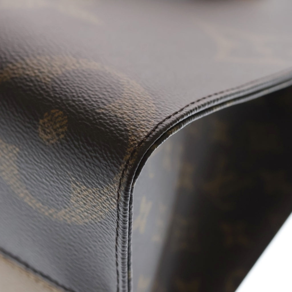 LOUIS VUITTON(ルイヴィトン) モノグラムジャイアントリバース オンザゴーMM ハンドバッグ トートバッグ ブラウン レザー M45321 ゴールド金具 レディース