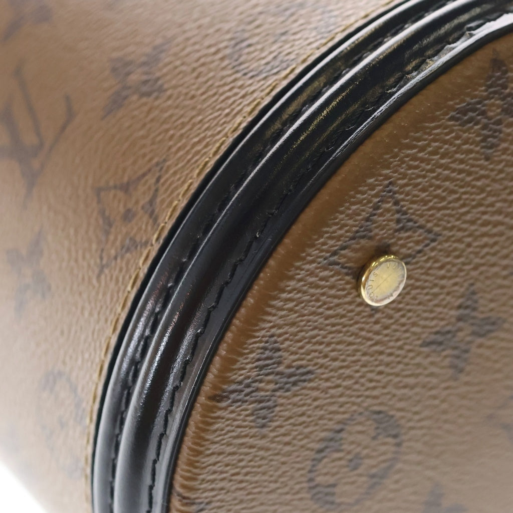 LOUIS VUITTON(ルイヴィトン) モノグラムリバース カンヌ PVC レザー 2WAY ショルダーバッグ ハンドバッグ ICタイプ M43986 ブラウン/ブラック