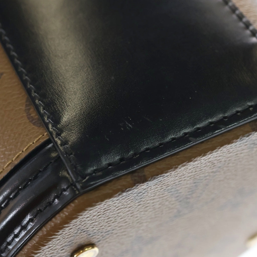 LOUIS VUITTON(ルイヴィトン) モノグラムリバース カンヌ PVC レザー 2WAY ショルダーバッグ ハンドバッグ ICタイプ M43986 ブラウン/ブラック