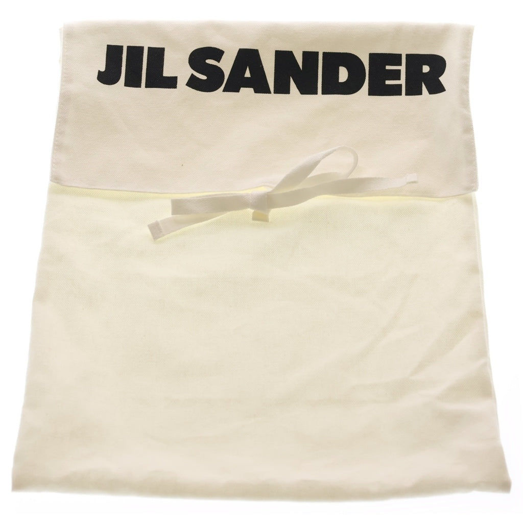 JIL SANDER(ジルサンダー) 巾着バッグ ショルダーバッグ ブラック レザー ゴールド金具 レディース