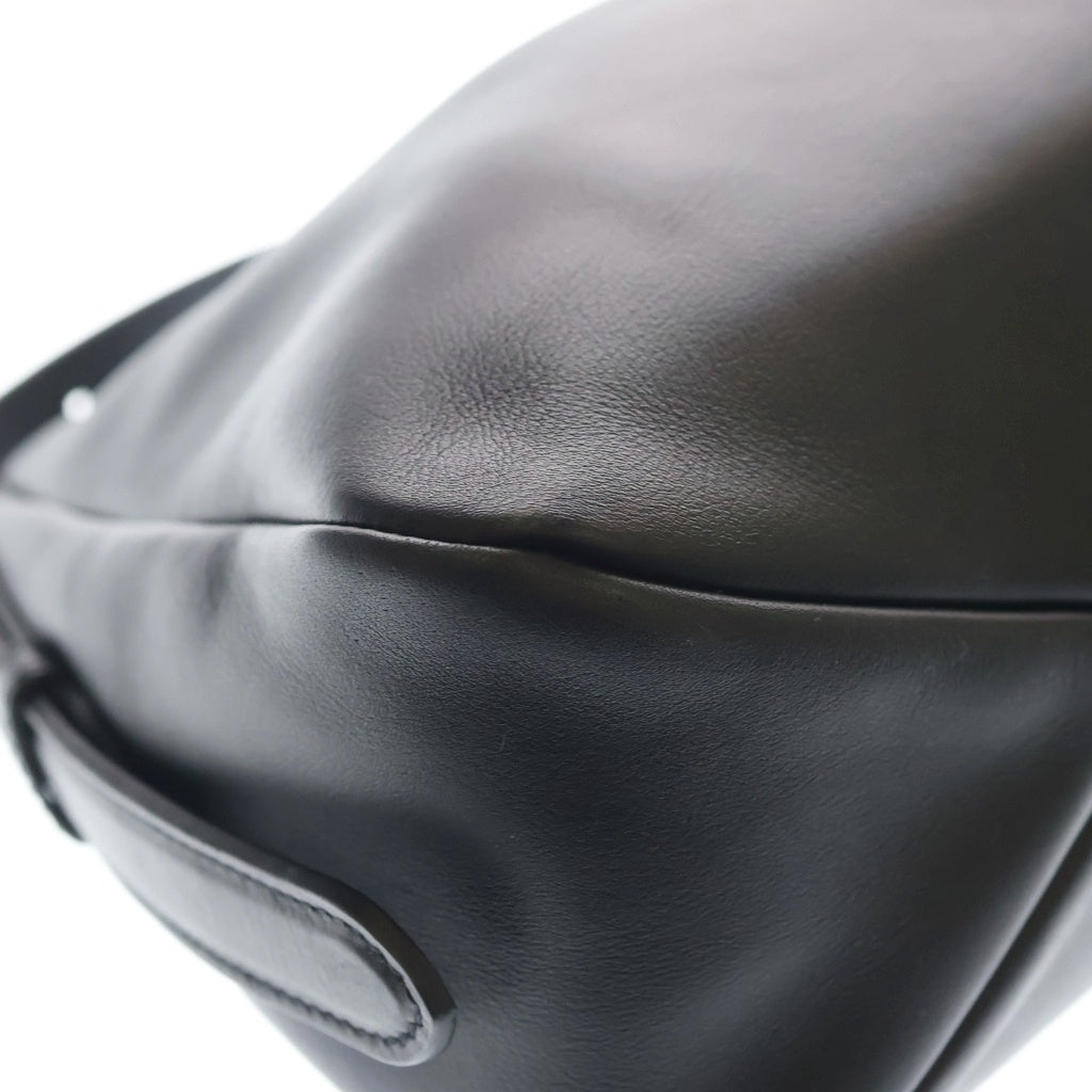 PRADA(プラダ) トライアングルロゴ ショルダーバッグ ハンドバッグ ブラック レザー 1BC231 ゴールド金具 レディース