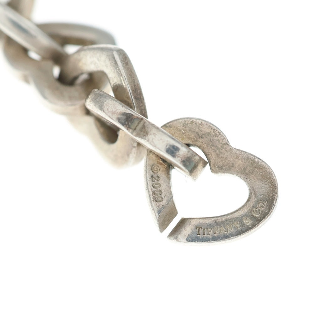 TIFFANY & Co.(ティファニー) ハートリンク ブレスレット SV925 Au750 K18YG シルバー/イエローゴールド レディース
