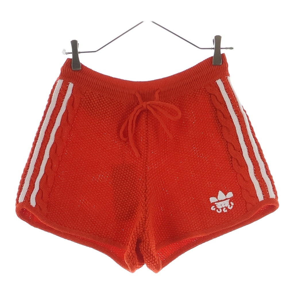 GUCCI(グッチ) XKCDJ × adidas Knit Shorts アディダス ニット ショーツ ロゴ ショートパンツ オレンジ #L 693835