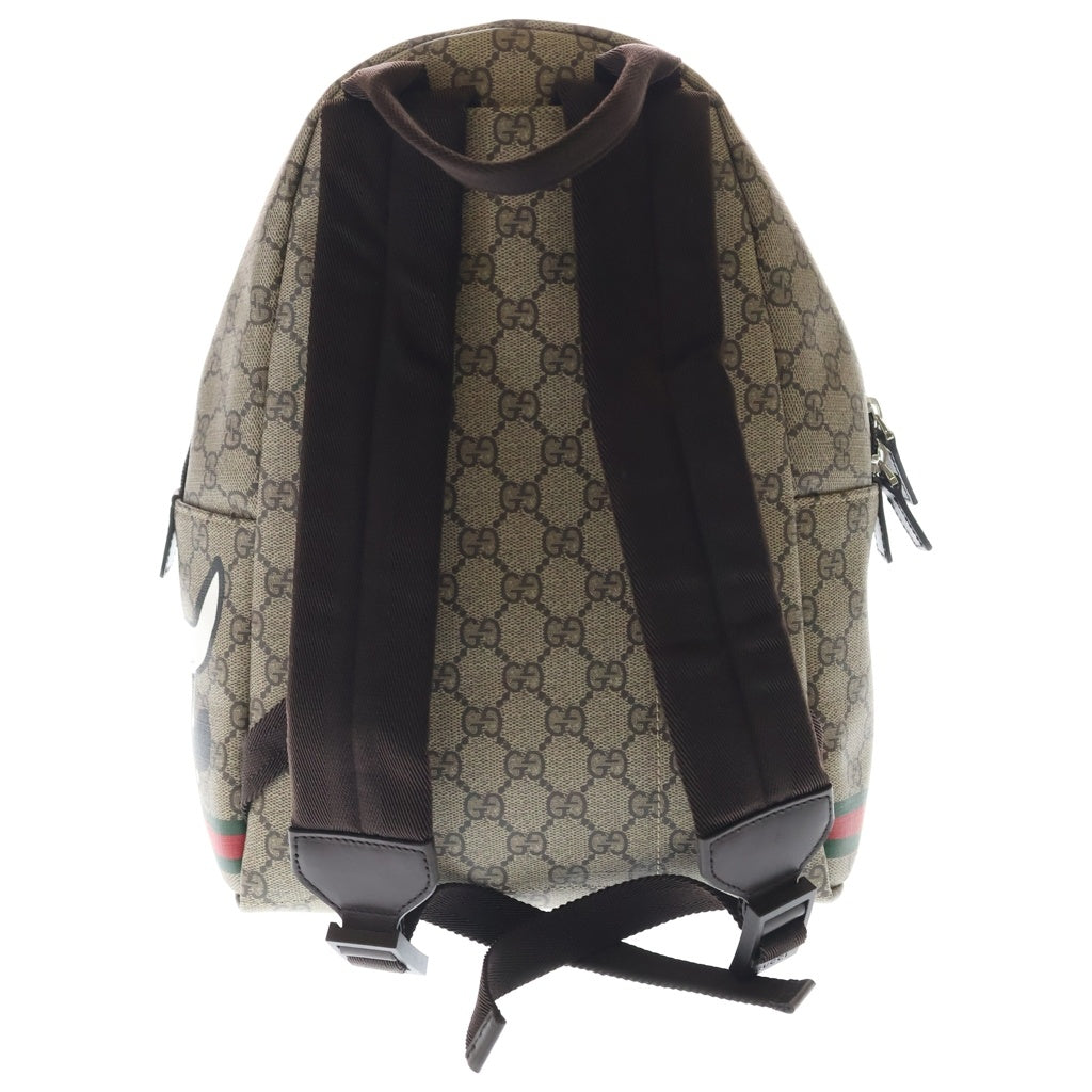 GUCCI(グッチ) チルドレンズ GGスプリーム ドッグ 犬 リュックサック バックパック ブラウン×ベージュ PVC×レザー 782708 レディース