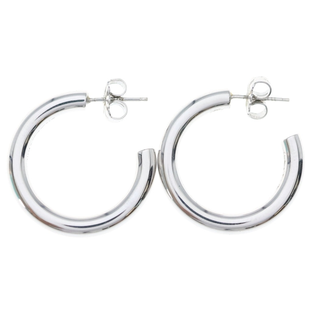 TIFFANY & Co.(ティファニー) フープ ピアス 750WG ホワイトゴールド レディース