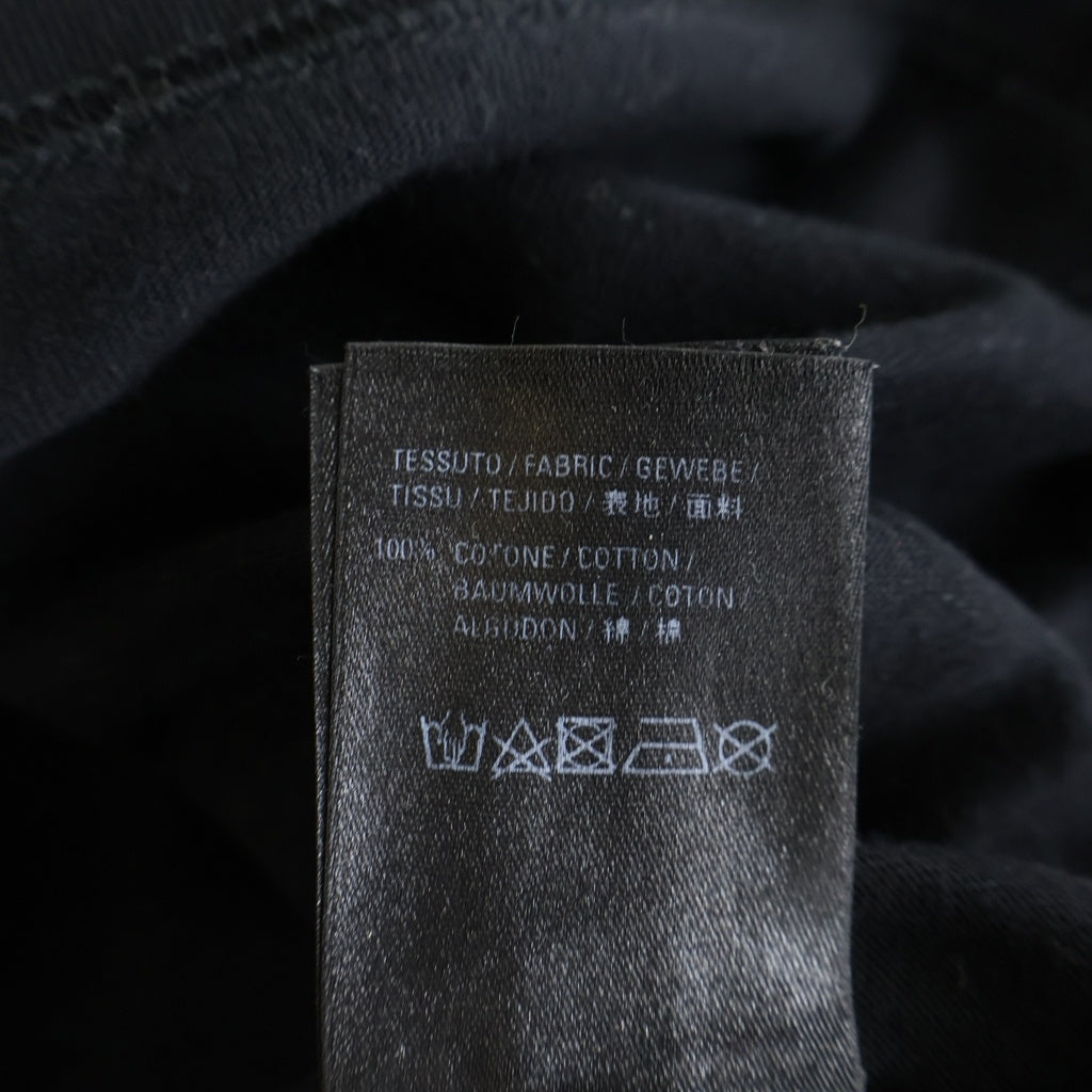 BALENCIAGA(バレンシアガ) フロントロゴプリント 半袖Tシャツ カットソー コットン ブラック 594579 TGV60 1000