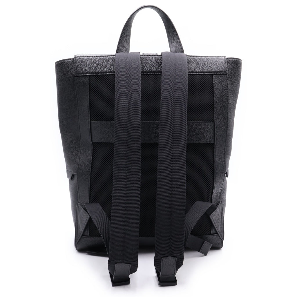 FERRAGAMO(フェラガモ) ガンチーニ ハグバックル バックパック リュックサック ブラック レザー ブラック金具 レディース