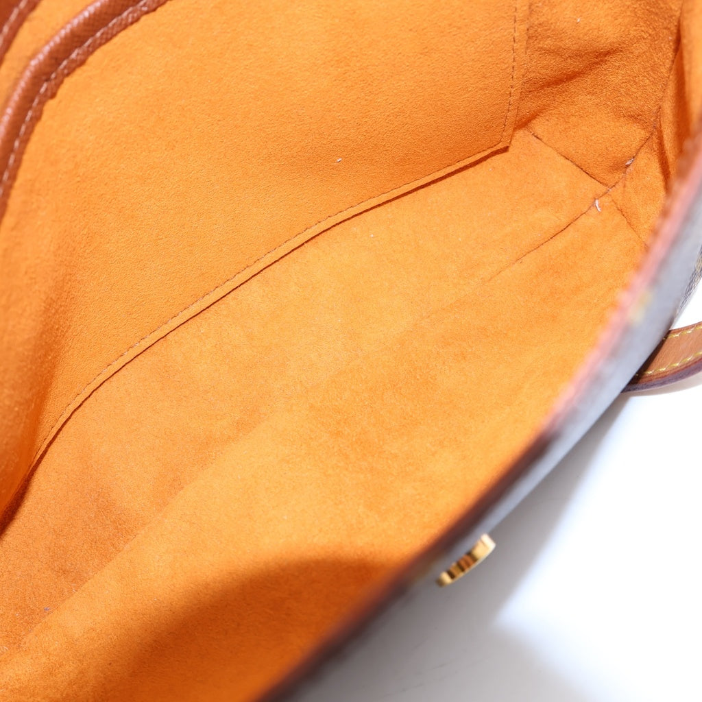 LOUIS VUITTON(ルイヴィトン) モノグラム ミュゼットタンゴ ショルダーバッグ ブラウン レザー×PVC M51257 ゴールド金具 レディース