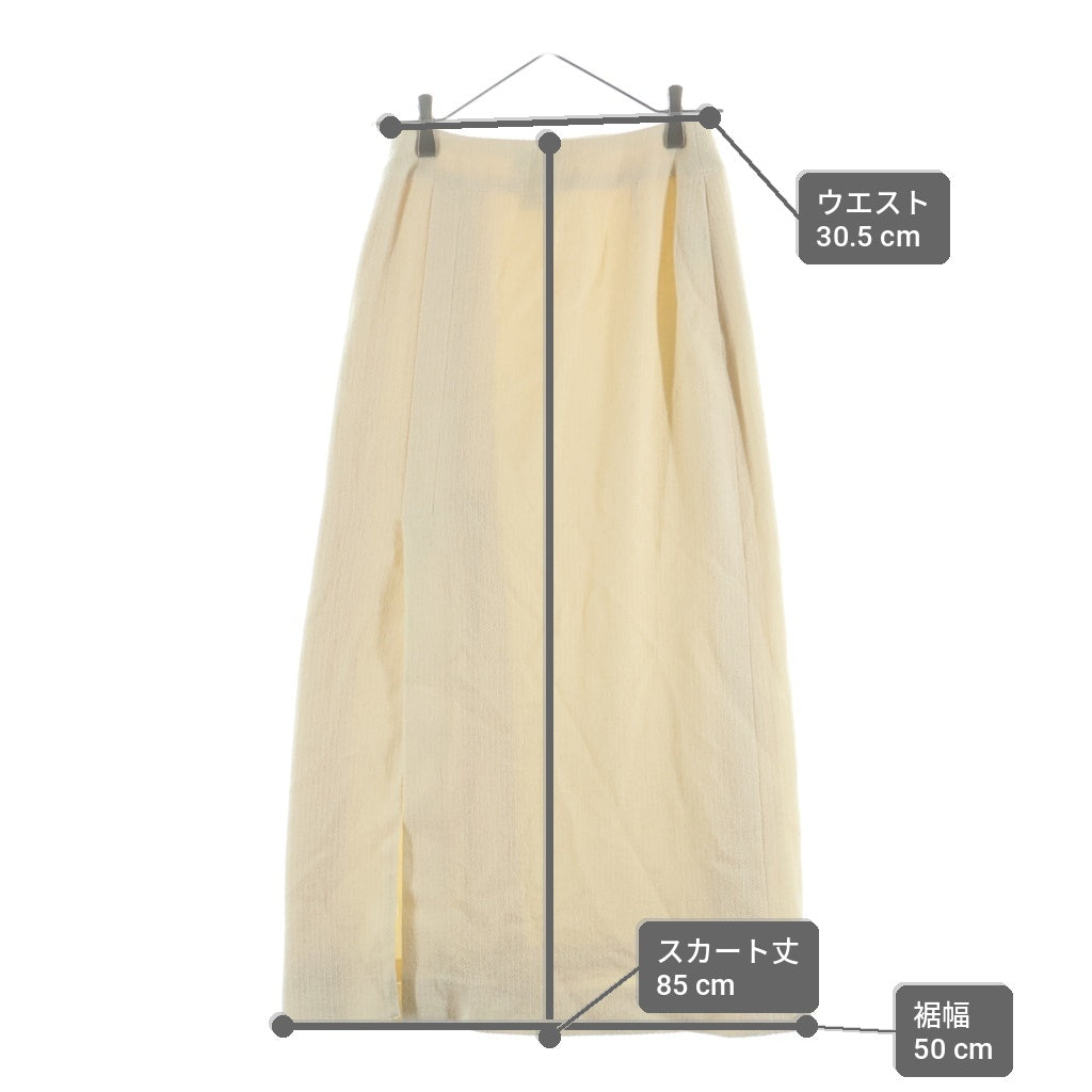 CHANEL(シャネル) ココマーク ロングスカート アイボリー #36 レディース
