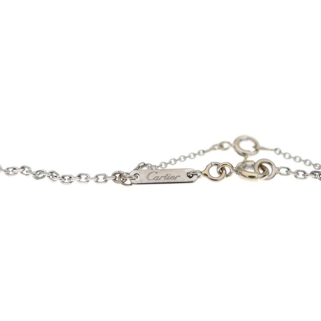 Cartier(カルティエ) Cハート ネックレス ペンダント チェーン ホワイトゴールド Au750WG レディース