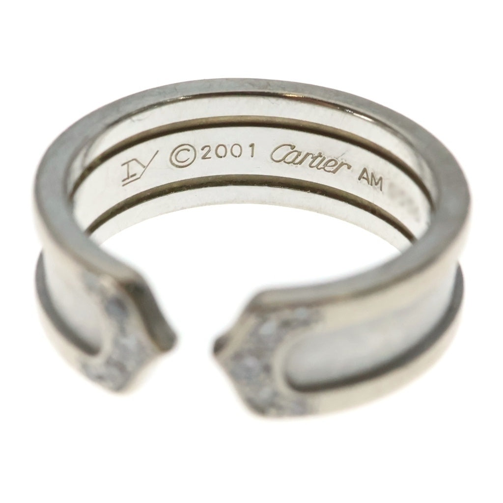 Cartier(カルティエ) C2リング メレダイヤ ホワイトゴールド Au750WG #49