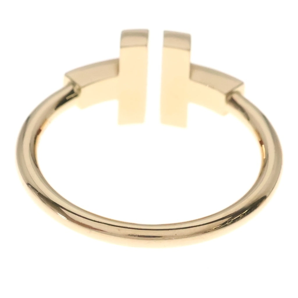 TIFFANY & Co.(ティファニー) Tワイヤー リング シェル ダイヤモンド K18PG ピンクゴールド 17.5号
