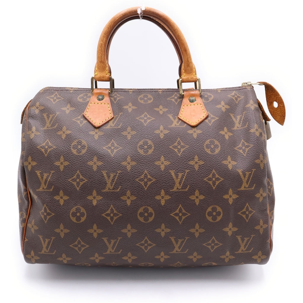 LOUIS VUITTON(ルイヴィトン) モノグラム スピーディ30 ハンドバッグ ボストンバッグ ブラウン PVC×レザー M41526 ゴールド金具 レディース