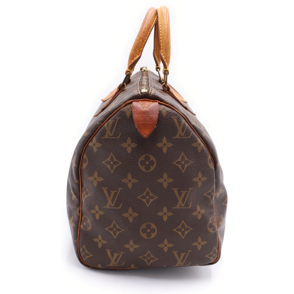LOUIS VUITTON(ルイヴィトン) モノグラム スピーディ30 ハンドバッグ ボストンバッグ ブラウン PVC×レザー M41526 ゴールド金具 レディース