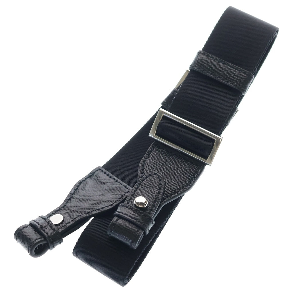 PRADA(プラダ) テスート ビジネスバッグ ハンドバッグ ショルダーバッグ ブラック ナイロン×レザー 2VE661 シルバー金具